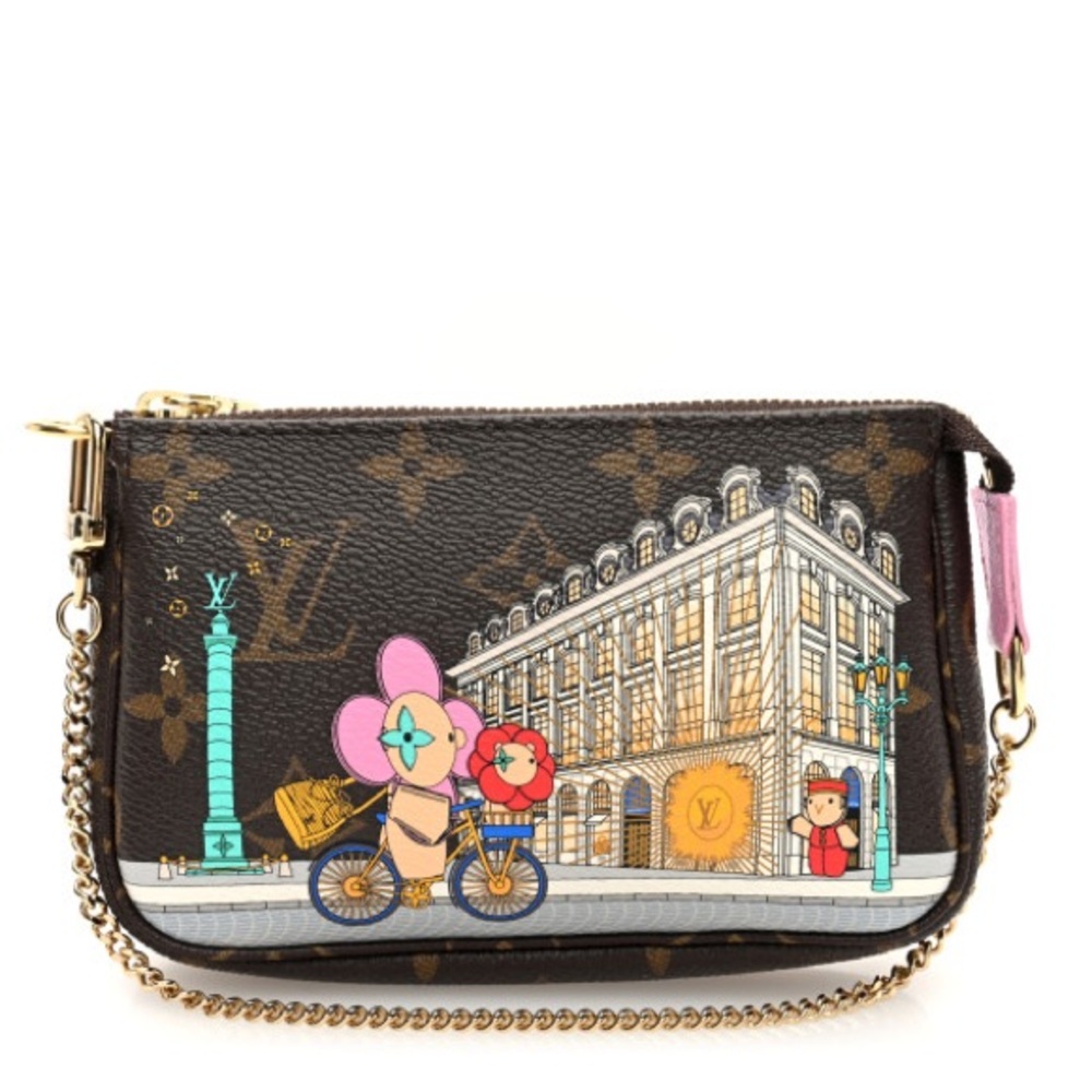 Louis Vuitton Brown Monogram Clutch Wristlet